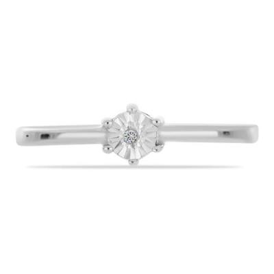 BUY NATURAL DIAMOND GEMSTONE RING IN 925 SILVER 